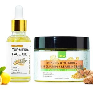 Turmeric Cleansing Pads for Face Turmeric Facial Oil